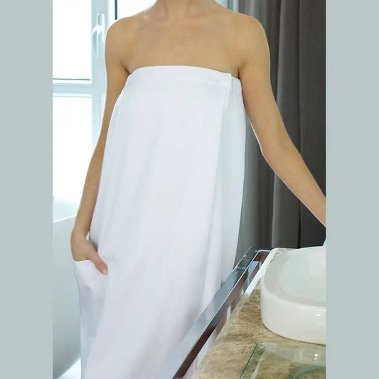 Mansfield Micro Terry Spa Wrap OSFM - White