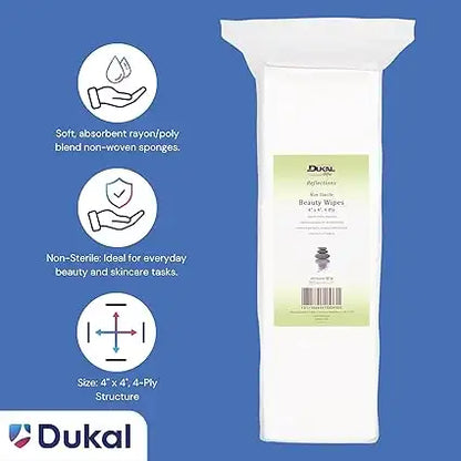 DUKAL Reflections Beauty Wipes 4x4 – 200 Count