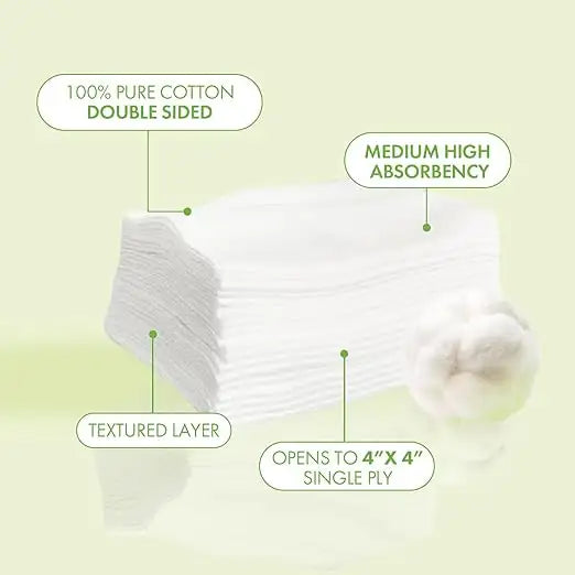 Intrinsics Petite Cotton Wipes 2X2 - 200 count
