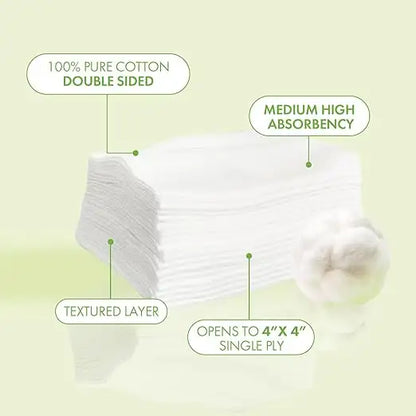 Intrinsics Petite Cotton Wipes 2X2 - 200 count