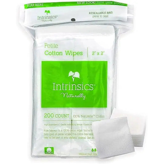 Intrinsics Petite Cotton Wipes 2X2 - 200 count