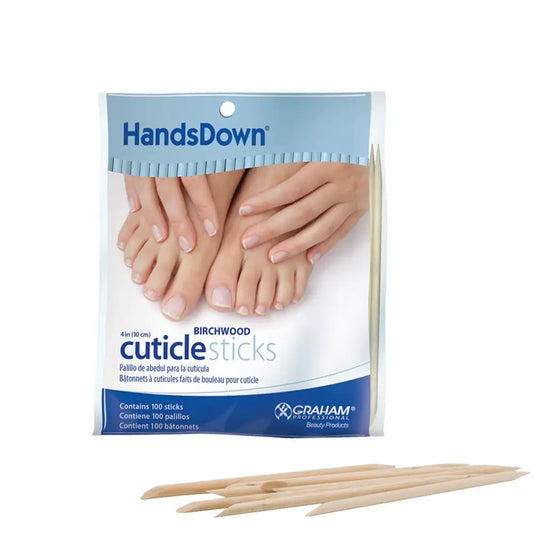 HandsDown Cuticle Sticks 4" - 100 Count