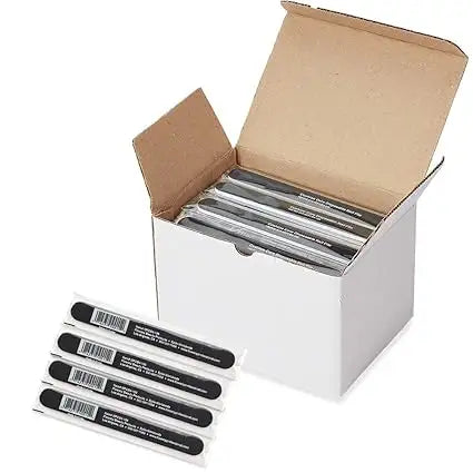 Flowery Cushion Core Nail File 180/400 Grit, Black - 100 Ct