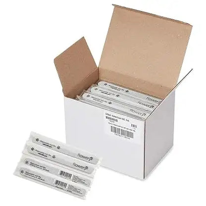 Flowery Disposable Cushion Core Nail File, 100/180 Grit, Silver - 100 ct