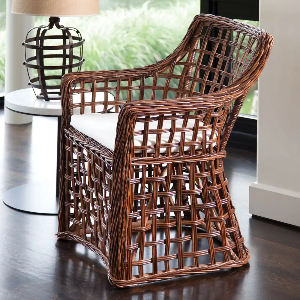 NORMANDY OPEN WEAVE ARM CHAIR - view 2