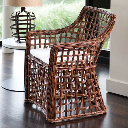 NORMANDY OPEN WEAVE ARM CHAIR - view 2