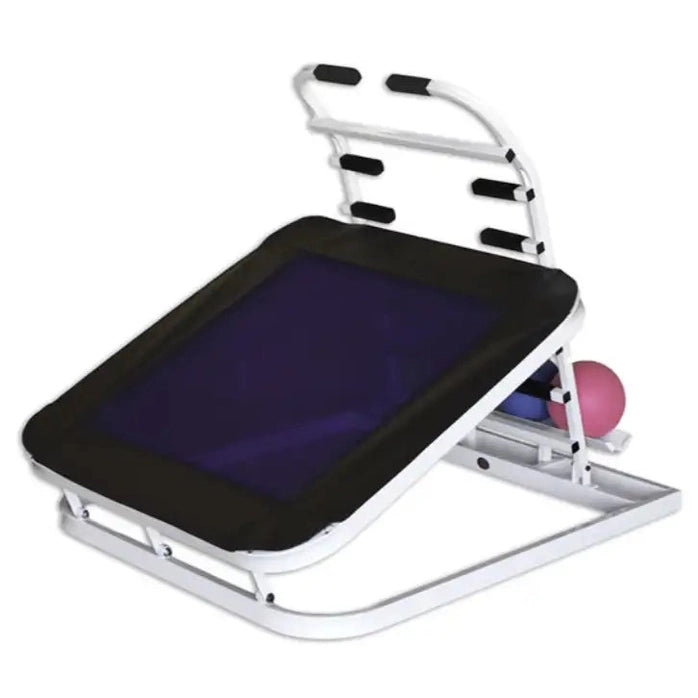 Ideal Standard Duty Square Rebounder, Adjustable Angle with Ball Rack