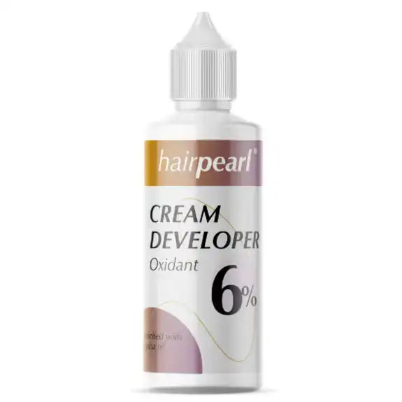 Hairpearl Cream Developer 6%, 80ml bottle for cream tint oxidant mixing