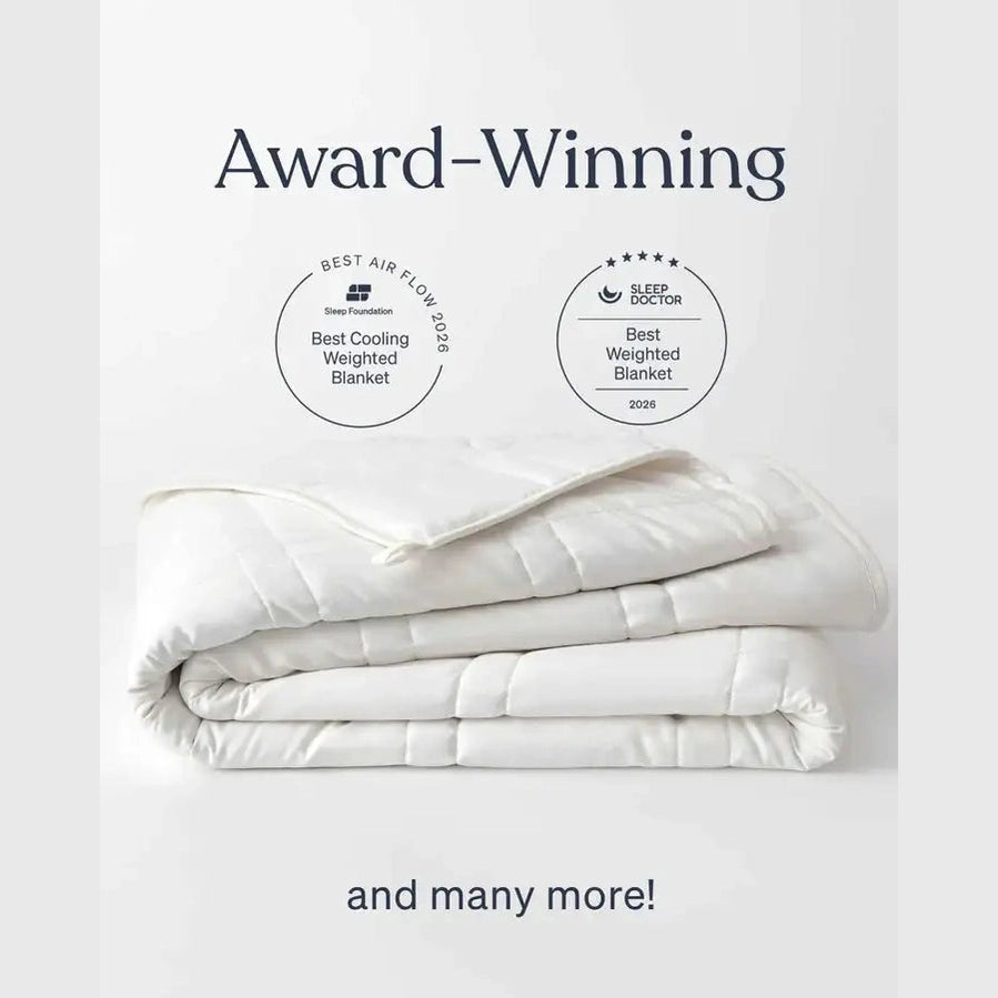 Baloo Weighted Throw 12 lbs - Pebble White