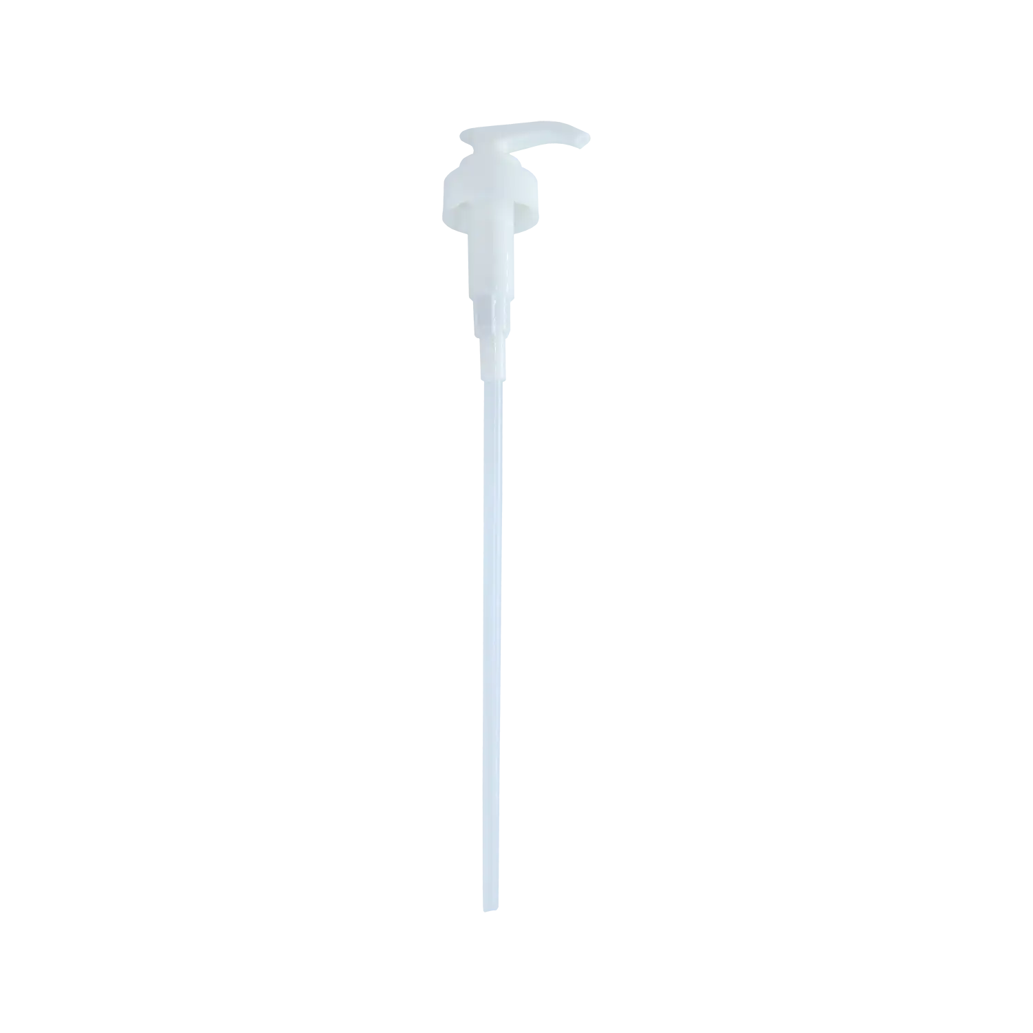 Lucas-Cide Disinfectant Pump Quart Size white plastic dispenser with curved handle and flexible tube