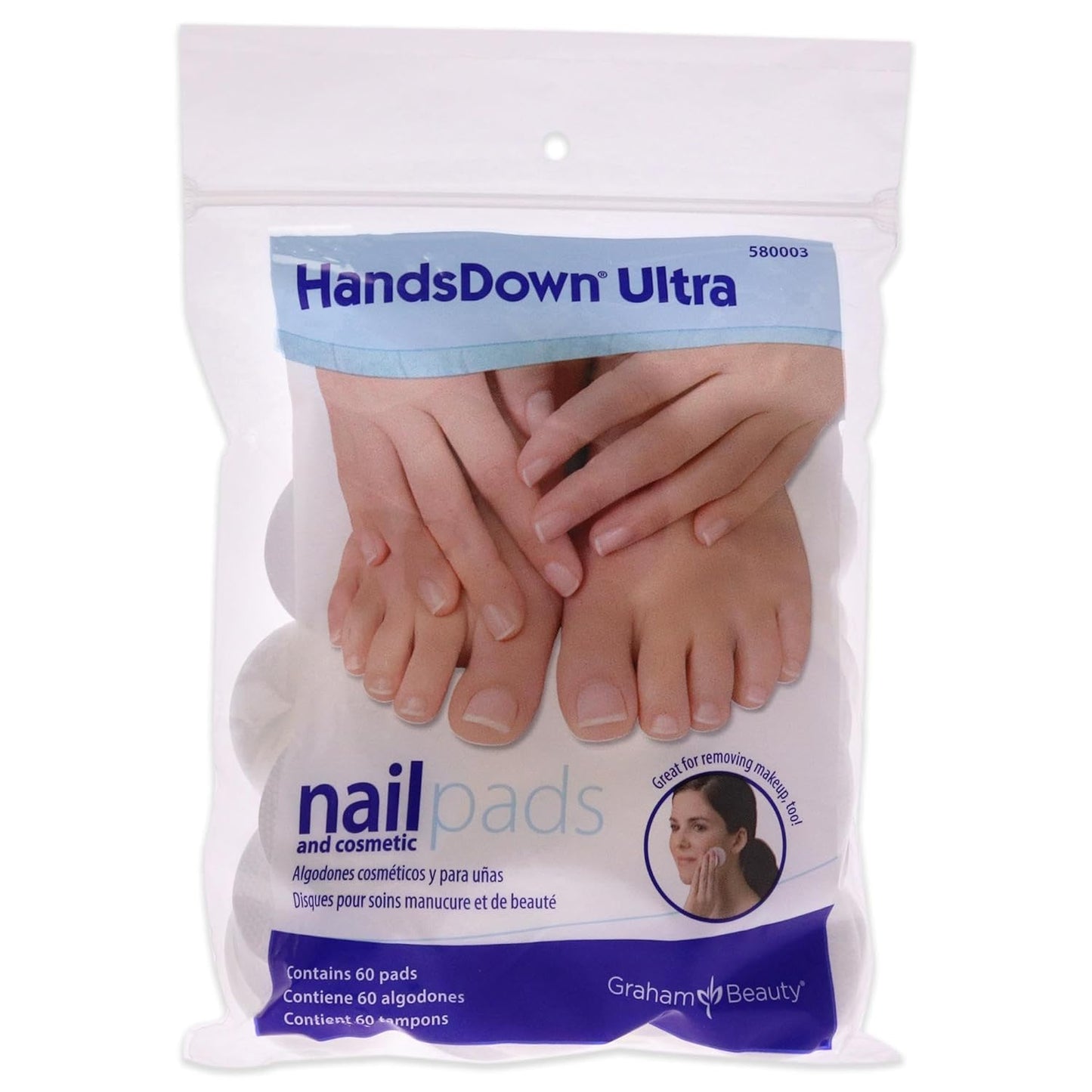 Hands Down Ultra Nail and Cosmetic Pads - 60 Count