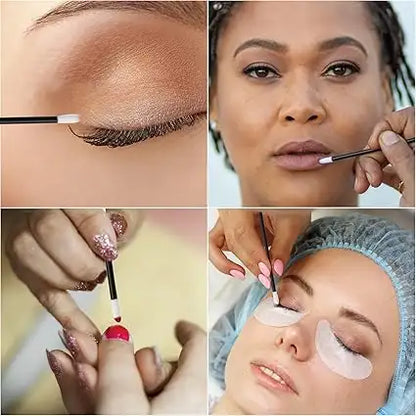 Flocked Doe Foot Lip Gloss Applicator, 50 count