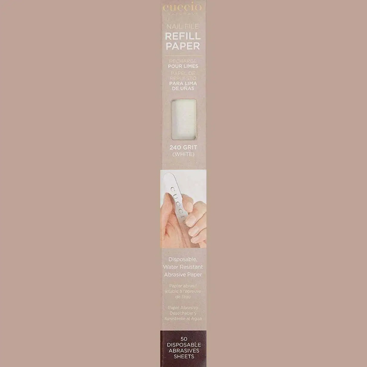 Cuccio Naturale Abrasive Paper Refills 240 Grit (White)  50 Pack (Manicure)