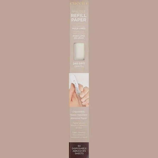 Cuccio Naturale Abrasive Paper Refills 240 Grit (White)  50 Pack (Manicure)