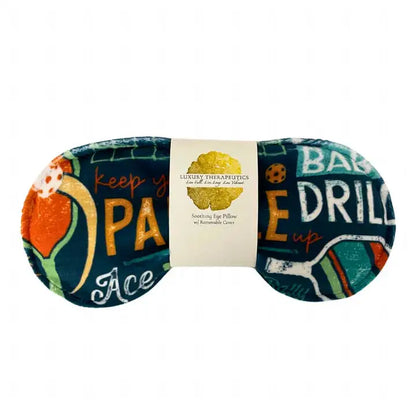 Luxury Therapeutics Soothing Eye Pillow W/Removable Cover- Pickleball Navy/Teal