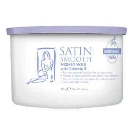 Satin Smooth Honey and Vit E Soft Wax - 14 oz