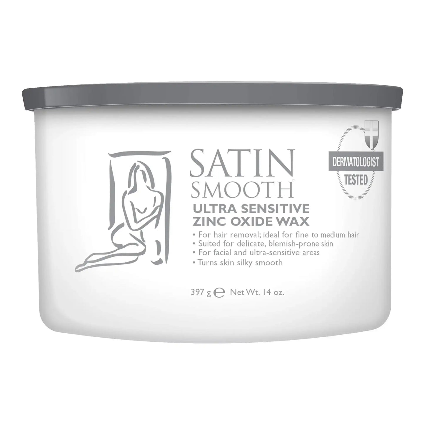 Satin Smooth Ultra Sensitive Zinc Oxide Infused Soft Wax - 14 oz