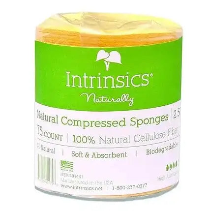 Intrinsics Natural Compressed Sponges packaging label