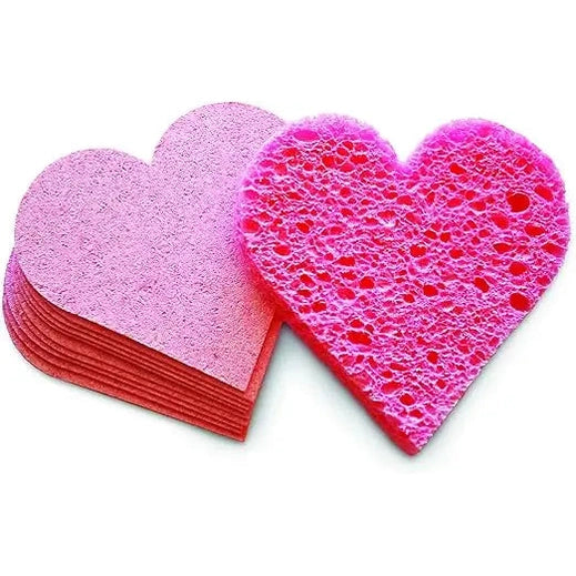 Intrinsics Compressed Sponges, Pink Heart - 75 count