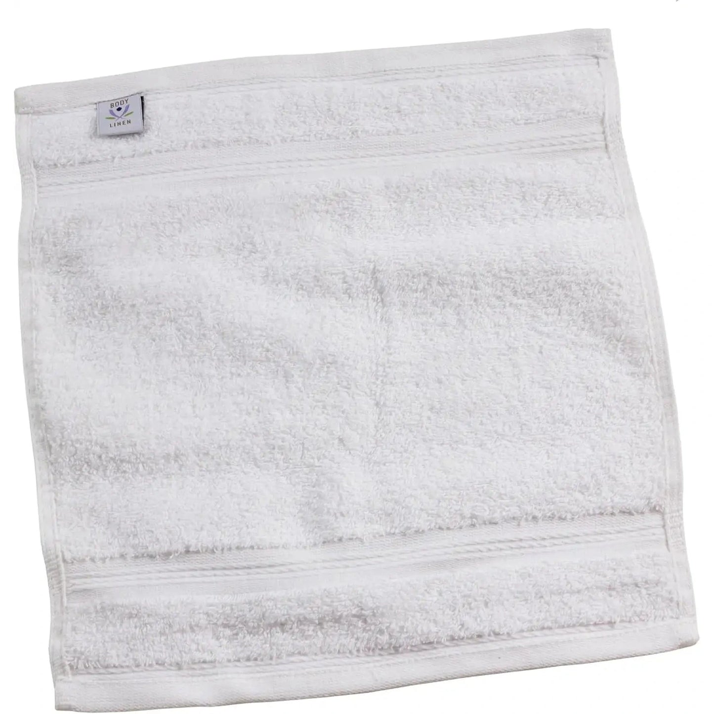 Body Linen Affinity™ Ring Spun Cotton Wash Cloths - White (6 Pack)