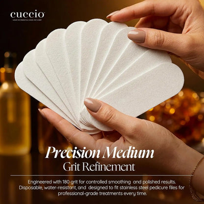 Cuccio Naturale 180-Grit Pedicure File Refills - 50 Count