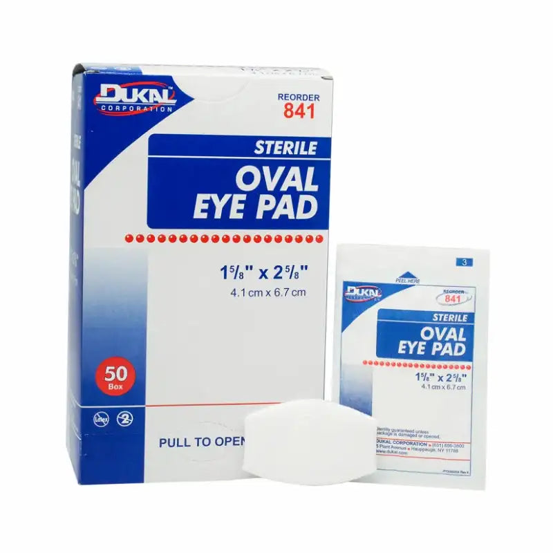 Dukal Sterile Oval Cotton Eye Pad - 50ct