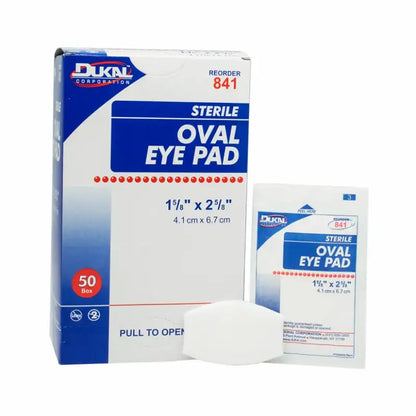 Dukal Sterile Oval Cotton Eye Pad - 50ct