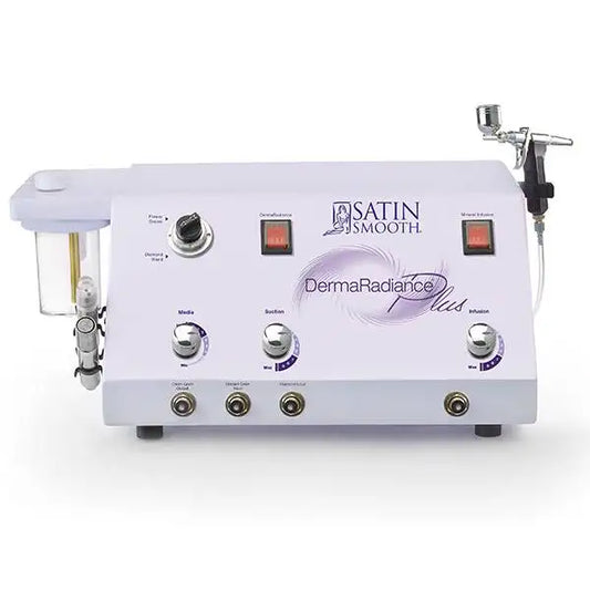 Satin Smooth Derma Radiance Plus Microdermabrasion unit, professional 3-in-1 skin resurfacing system