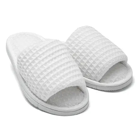 Boca Terry Children's Open Toe Waffle Slipper - Medium