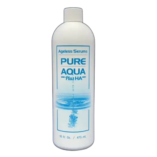 Ageless Serums Pure Aqua Plus Hyaluronic Acid 16 oz hydrodermabrasion serum bottle