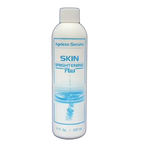 Ageless Serums Skin Brightening Plus 8 oz hydrodermabrasion brightening serum bottle