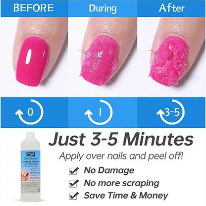 100% Pure Acetone Polish Remover - 16 oz