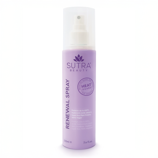 SUTRA Heat Guard Renewal Spray leave-in heat protectant bottle