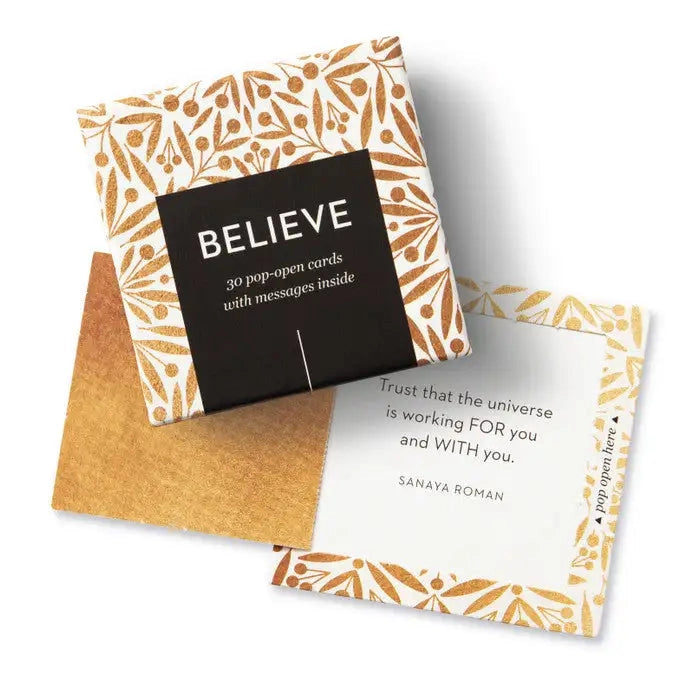 THOUGHTFULLS - BELIEVE Pop-open Affirmation Card Deck