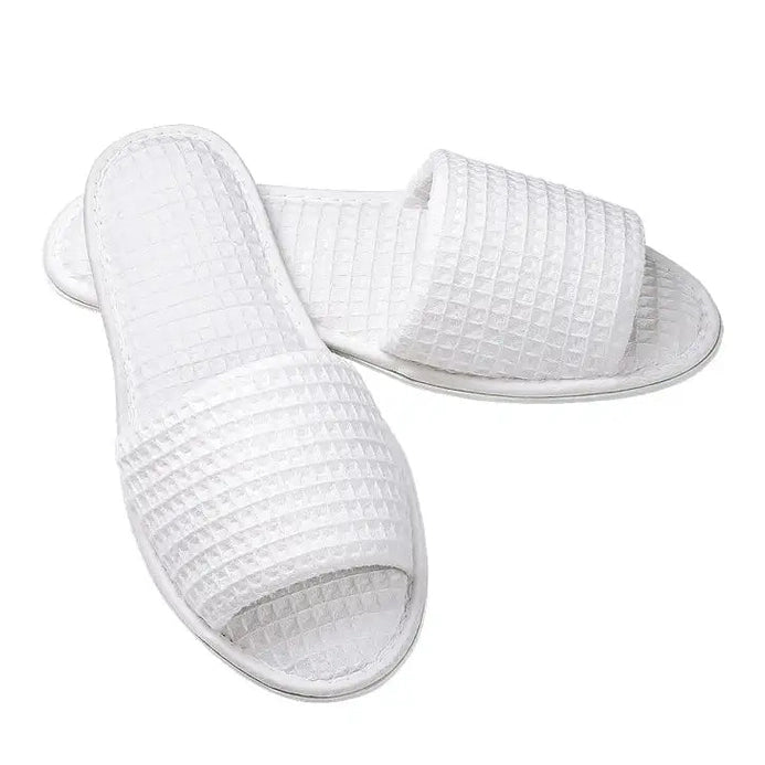 Boca Terry Open Toe Waffle Slipper - S/M
