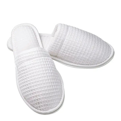 Boca Terry Closed Toe Waffle Slipper L/XL