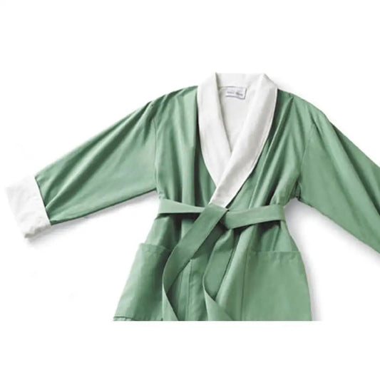 Boca Terry Microfiber Shawl Collar Robe with French Terry Lining - OSFM - Iceberg