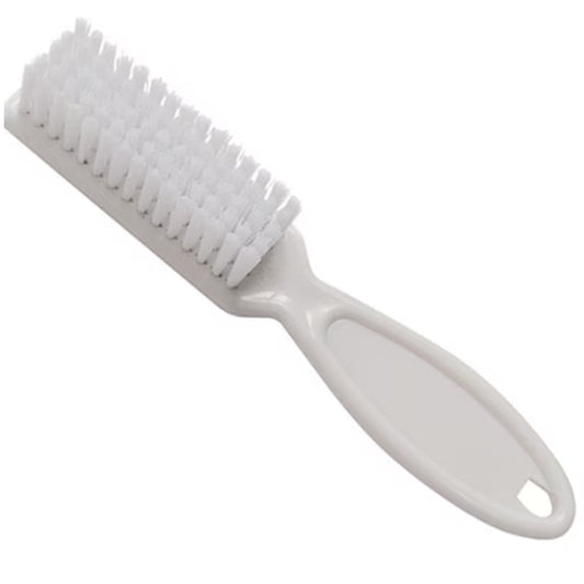 White Manicure Brush With Handle - 10 Count