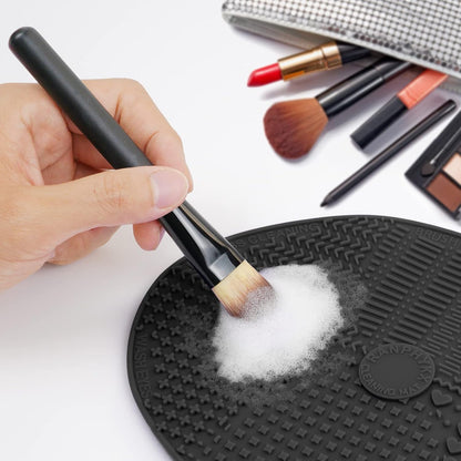 Silicone Brush Cleaning Mat with Suction Cups