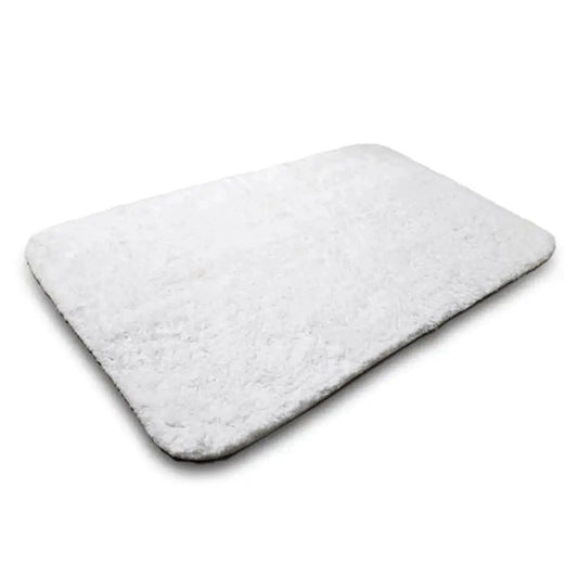 Boca Terry Bathroom Rug - White