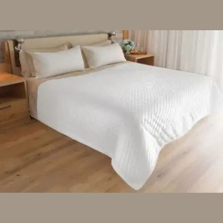 Boca Terry Diamond Check Quilted Blanket - King