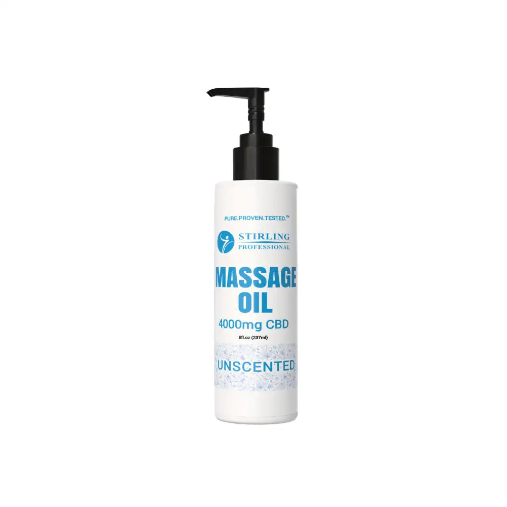 Stirling Professional Massage Oil 8oz - 4,000mg CBD (Unscented)