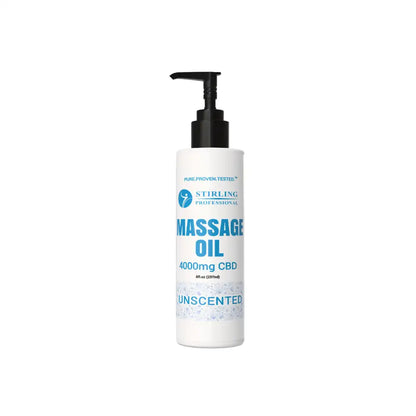 Stirling Professional Massage Oil 8oz - 4,000mg CBD (Unscented)