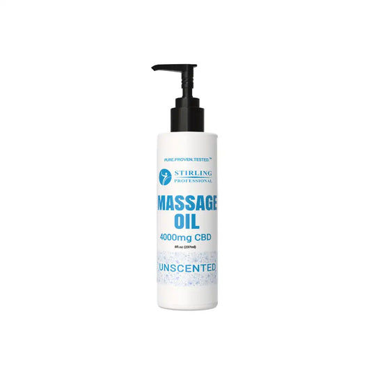 Stirling Professional Massage Oil 8oz - 4,000mg CBD (Unscented)