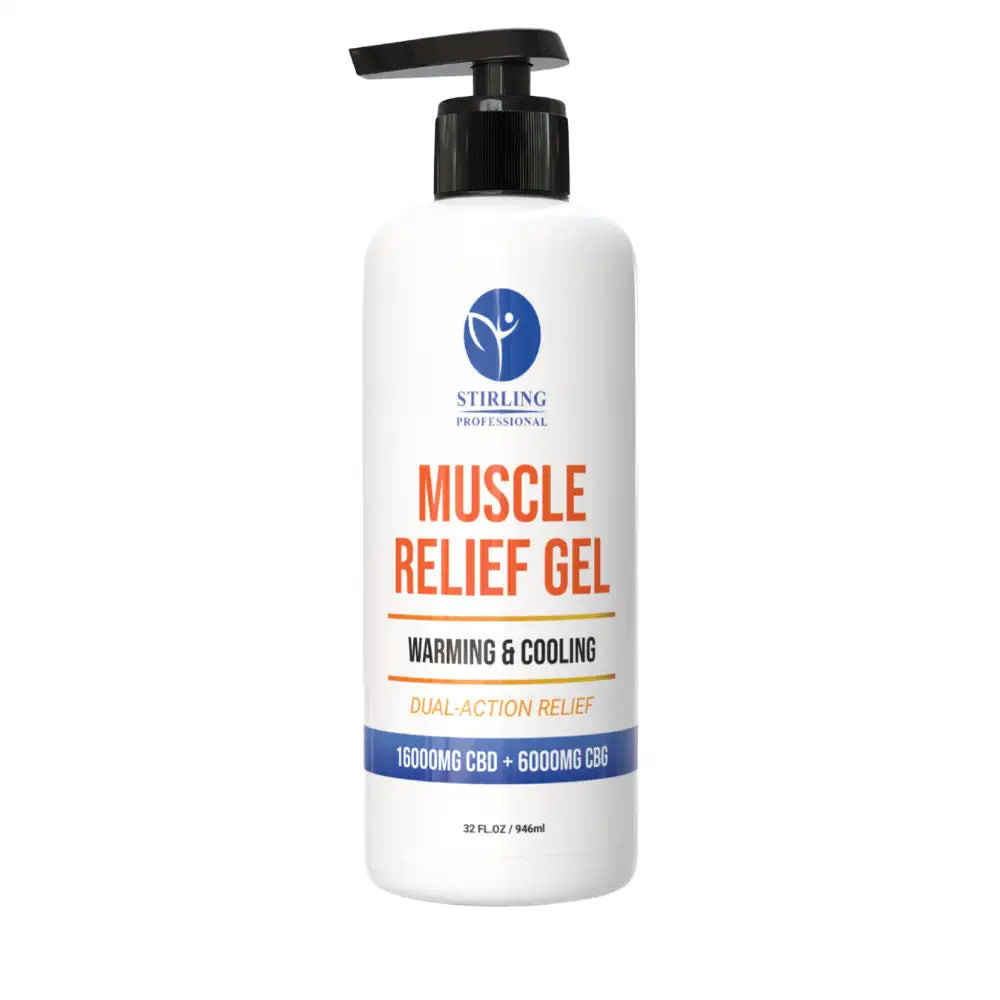 Stirling Professional Muscle Gel 32oz - 16,000mg CBD + 6,000mg CBG (Therapy Size)