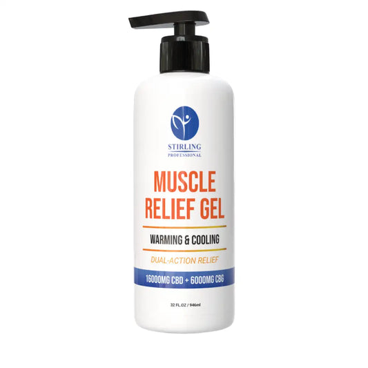 Stirling Professional Muscle Gel 32oz - 16,000mg CBD + 6,000mg CBG (Therapy Size)