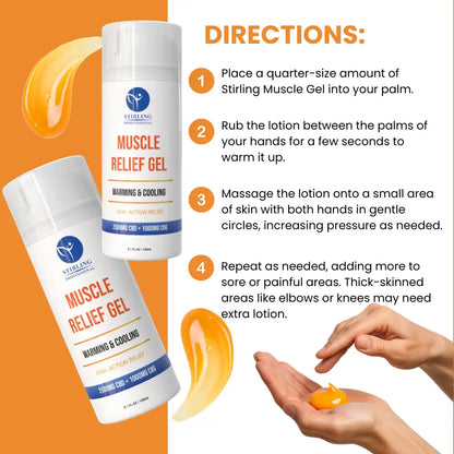 Stirling Professional Muscle Gel 5oz - 2,500mg CBD + 1,000mg CBG