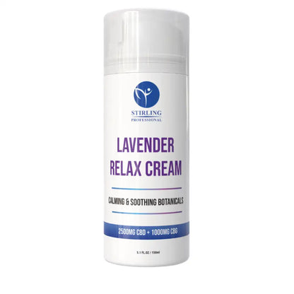 Stirling Professional Lavender Relax Cream 5oz - 2,500mg CBD + 1000mg CBG