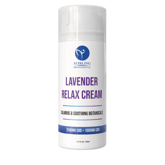 Stirling Professional Lavender Relax Cream 5oz - 2,500mg CBD + 1000mg CBG