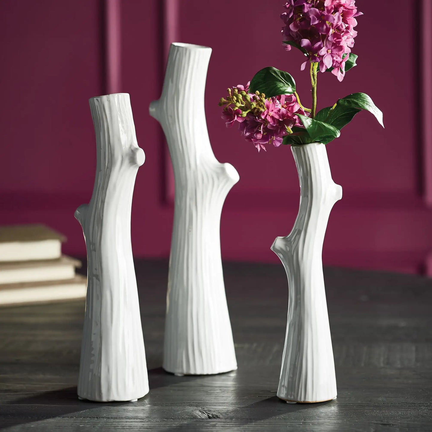 WOODLAND TALL VASES, SET OF 3 - view 2